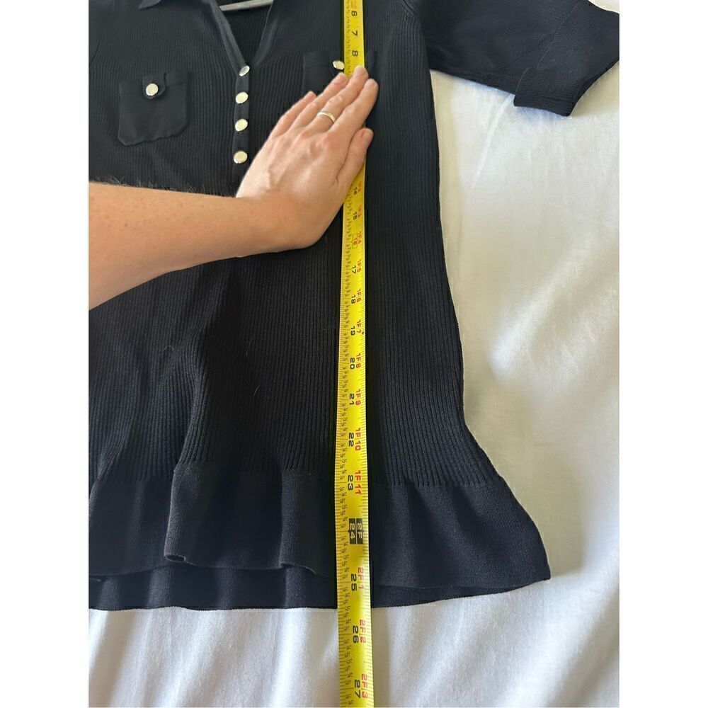 Cache Women's Size Large Short Sleeve Top - Picture 5 of 11
